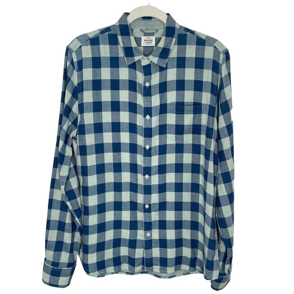 Marine Layer Other - Marine Layer Blue/Teal Plaid Button Up Shirt, Marge